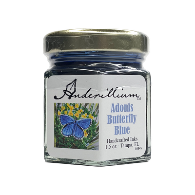 Anderillium Adonis Butterfly Blue Fountain Pen Ink Bottle, 1.5 oz, Image 1