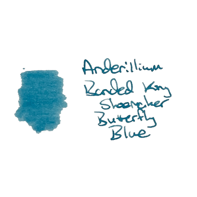 Anderillium Banded King Shoemaker Butterfly Blue, 1.5 oz Bottled Ink