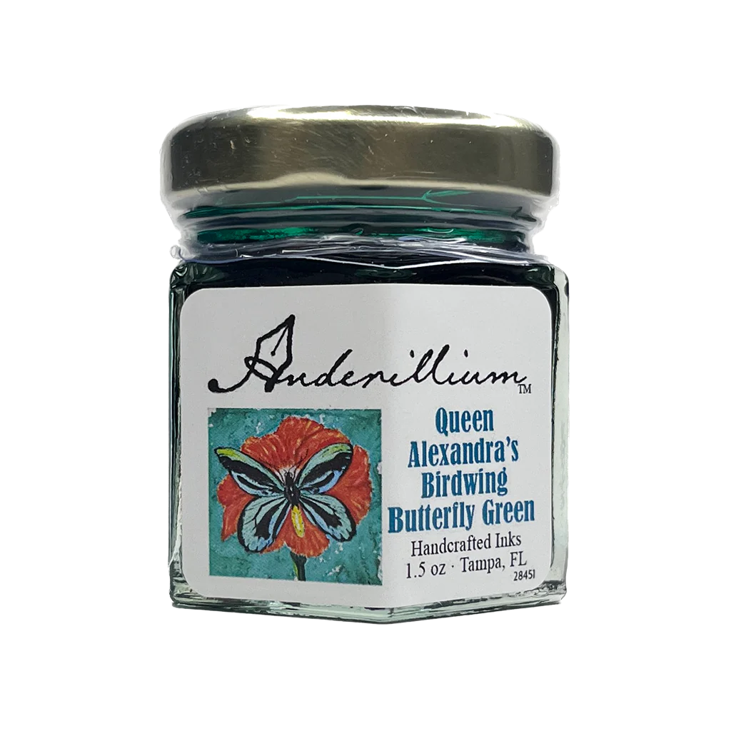 Encre pour stylo plume Anderillium, 42 g – Papillon vert Queen Alexandra