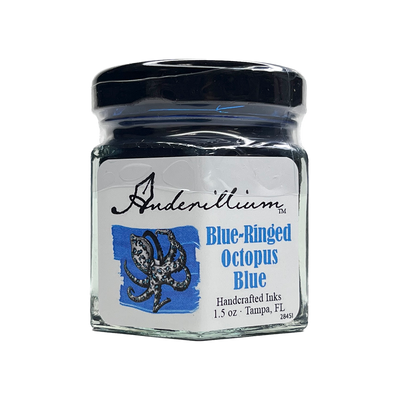 Anderillium Blue Ringed Octopus Blue, 1.5 oz Bottled Ink