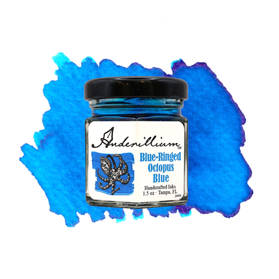 Anderillium Blue Ringed Octopus Blue, 1.5 oz Bottled Ink