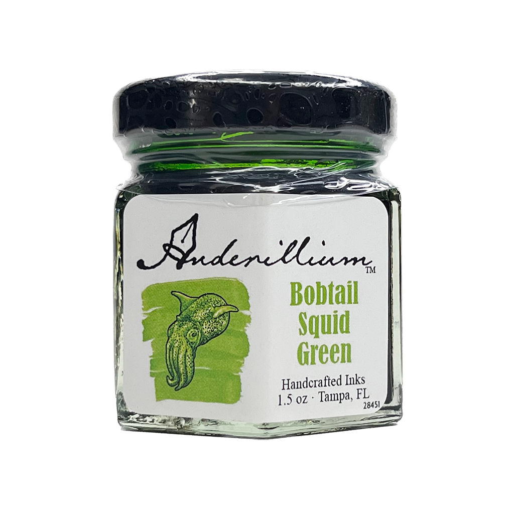 Anderillium Bobtail Squid Green, 1.5 oz Bottled Ink