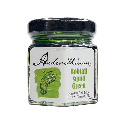 Anderillium Bobtail Squid Green, 1.5 oz Bottled Ink