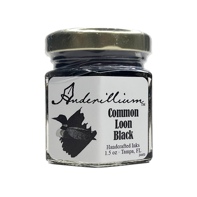 Anderillium Common Loon Black, 1.5 oz Bottled Ink