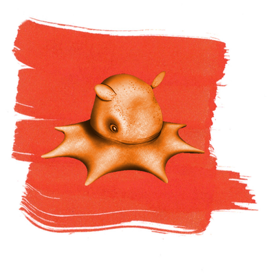 Anderillium Flapjack Octopus Orange, 1.5 oz Bottled Ink, Image 1