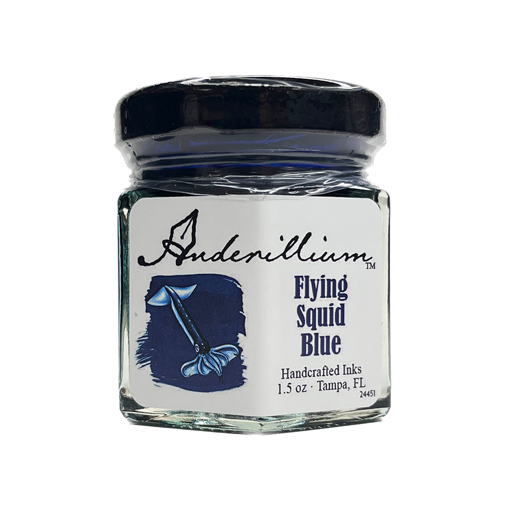 Anderillium Flying Squid Blue, 1.5 oz Bottled Ink