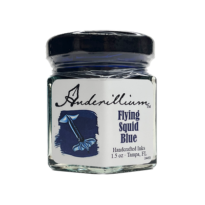 Anderillium Flying Squid Blue, 1.5 oz Bottled Ink