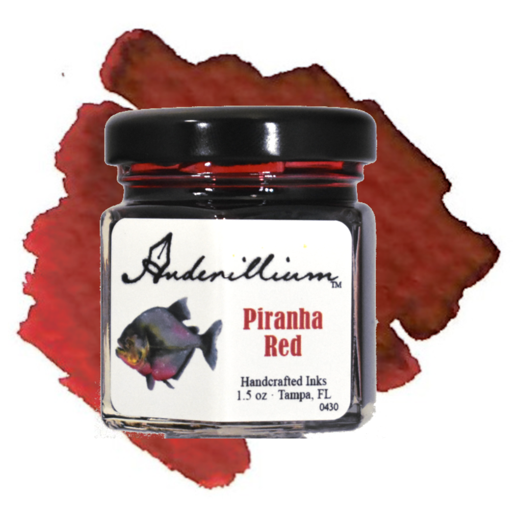 Anderillium Fountain Pen Ink, Piranha Red