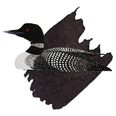Anderillium Common Loon Black, 1.5 oz Bottled Ink, Image 1