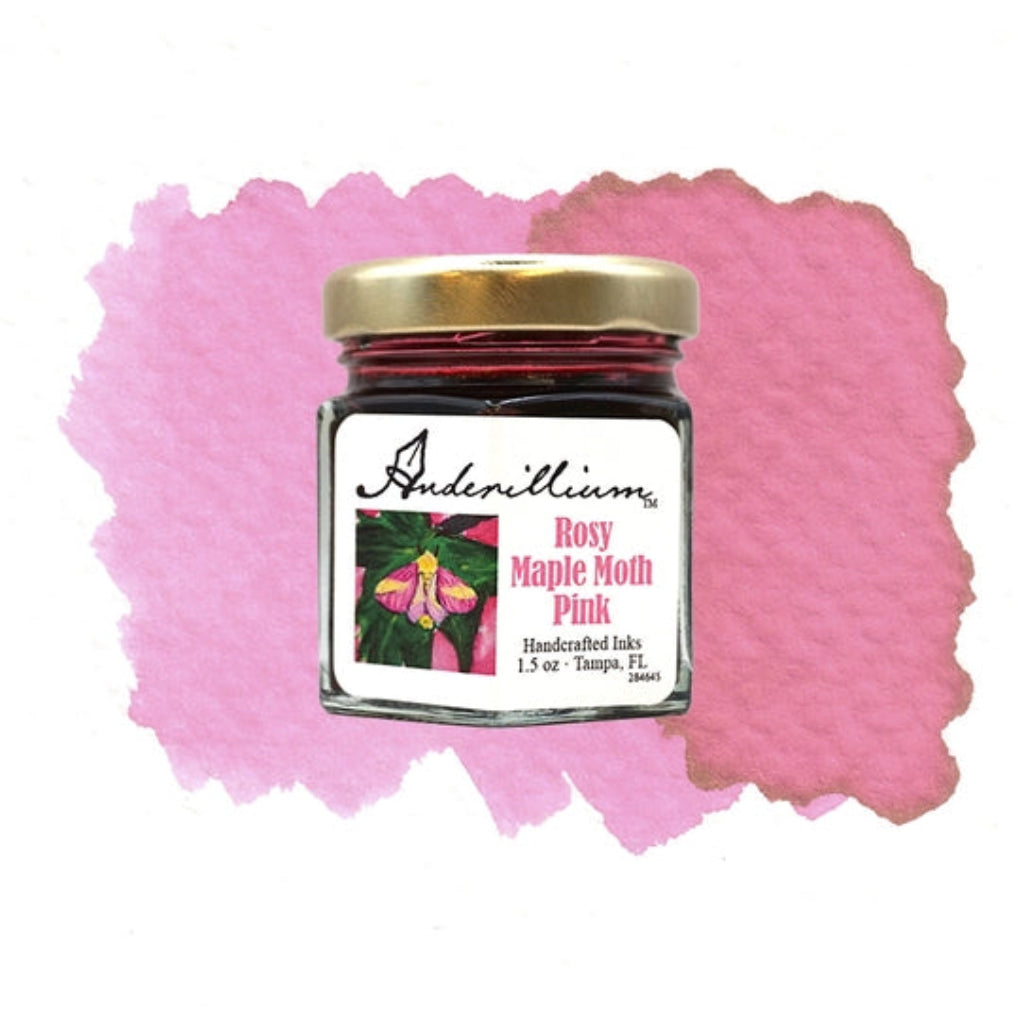 Encre pour stylo plume Anderillium, 42,5 g – Rose papillon érable rosé