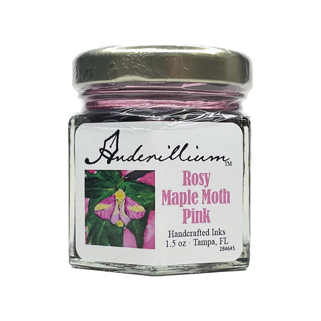 Encre pour stylo plume Anderillium, 42,5 g – Rose papillon érable rosé