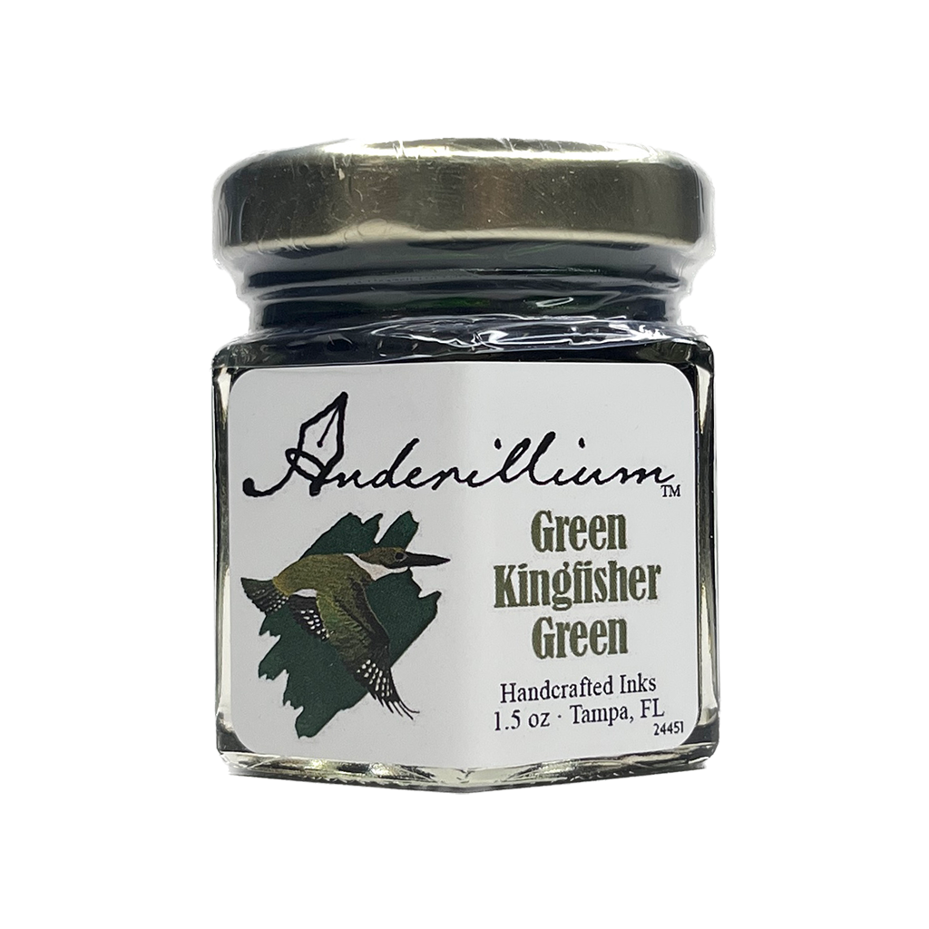 Anderillium Kingfisher Green, 1.5 oz Bottled Ink