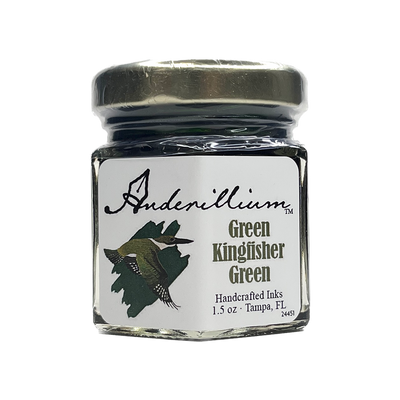 Anderillium Kingfisher Green, 1.5 oz Bottled Ink