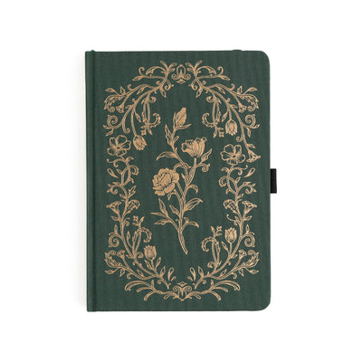 Archer & Olive Antique Floral Notebook, A5 - Dot Grid