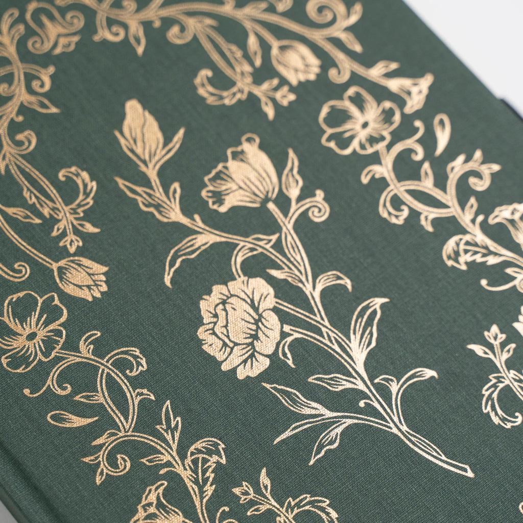 Archer & Olive Antique Floral Notebook, A5 - Dot Grid