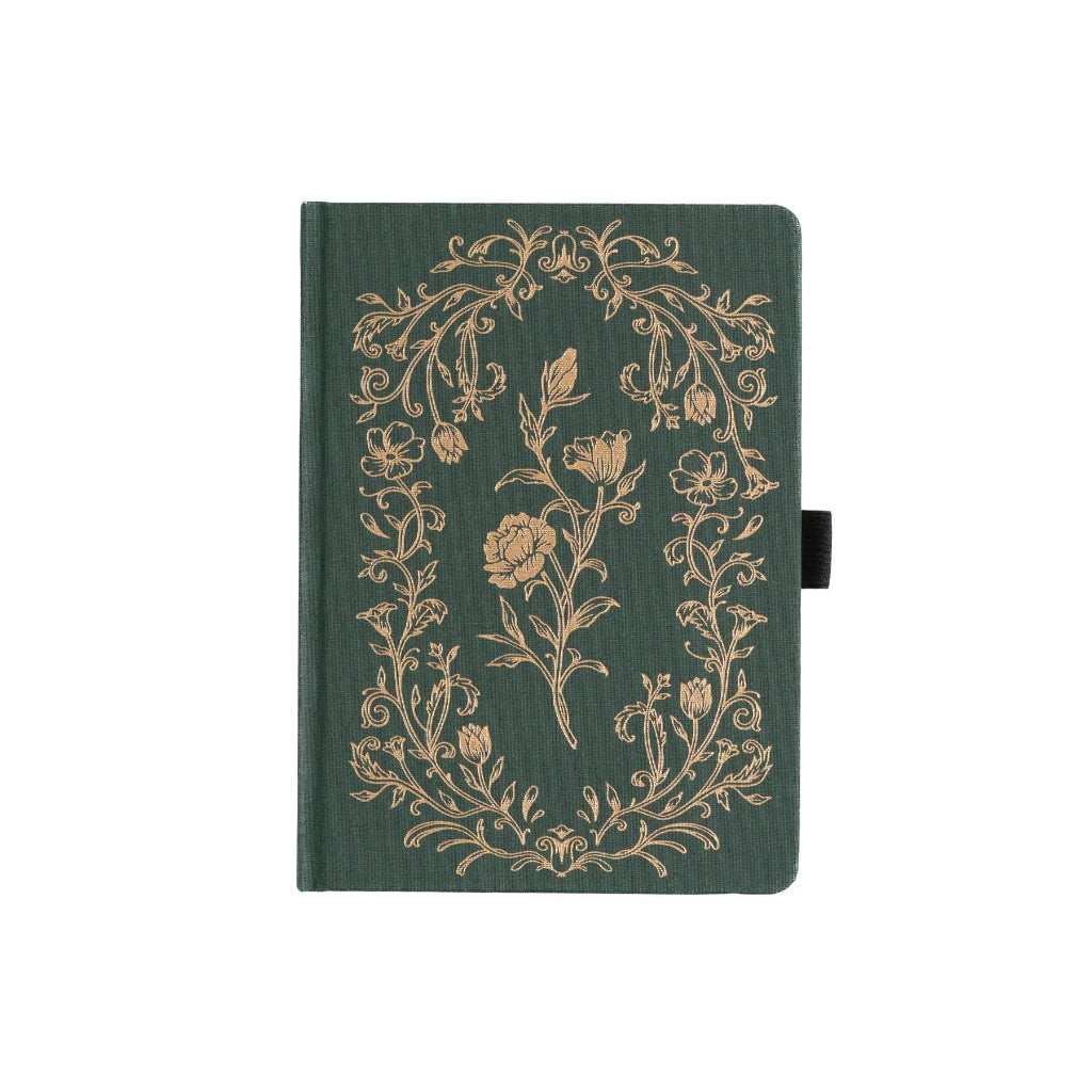 Archer & Olive Antique Floral Notebook, B6 - Dot Grid