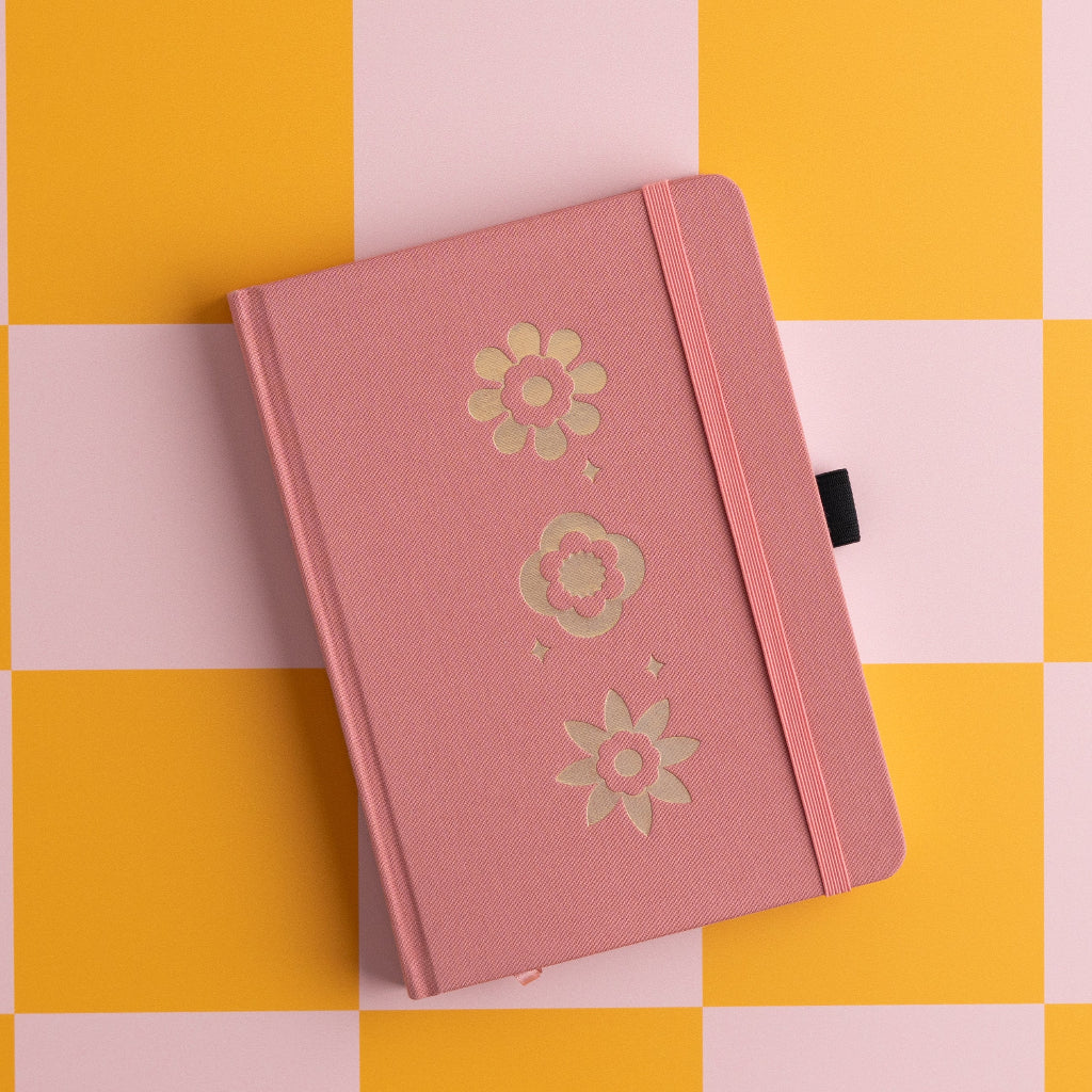 Archer & Olive Flower Trio Notebook wtih Steffi Lynn, B5 - Dot Grid