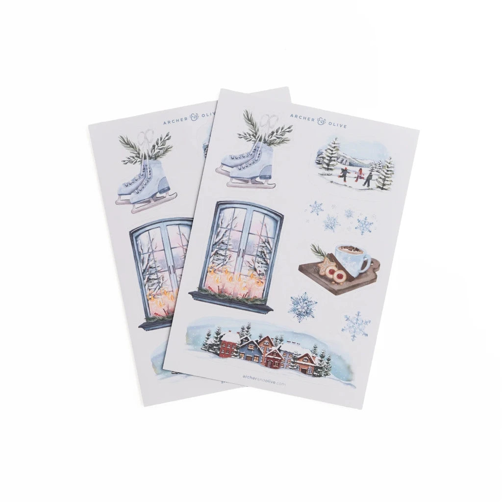 Archer & Olive Snowflake Storybook Stickers