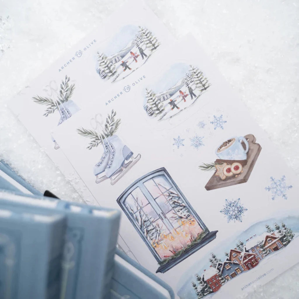 Archer & Olive Snowflake Storybook Stickers