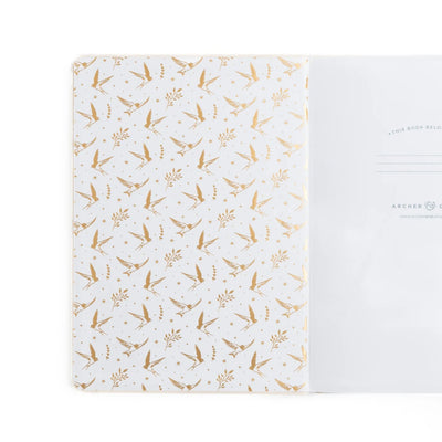 Archer & Olive Spring 2025 Swallows Notebook, A5 - Dot Grid