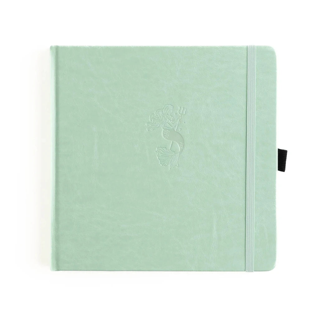 Archer & Olive Vintage Mermaid Notebook, Square - Dot Grid