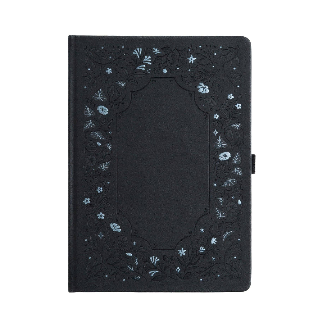 Archer & Olive Midnight Floral Notebook, B6 - Dot Grid