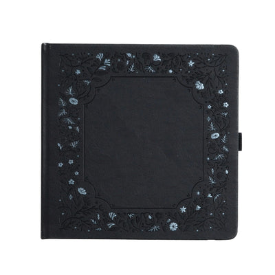 Libreta Archer &amp; Olive Midnight Floral, cuadrada, cuadrícula de puntos
