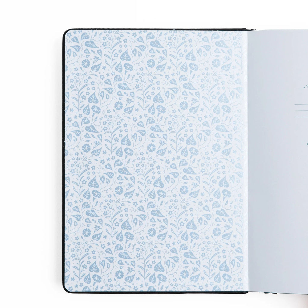 Libreta Archer &amp; Olive Midnight Floral, cuadrada, cuadrícula de puntos