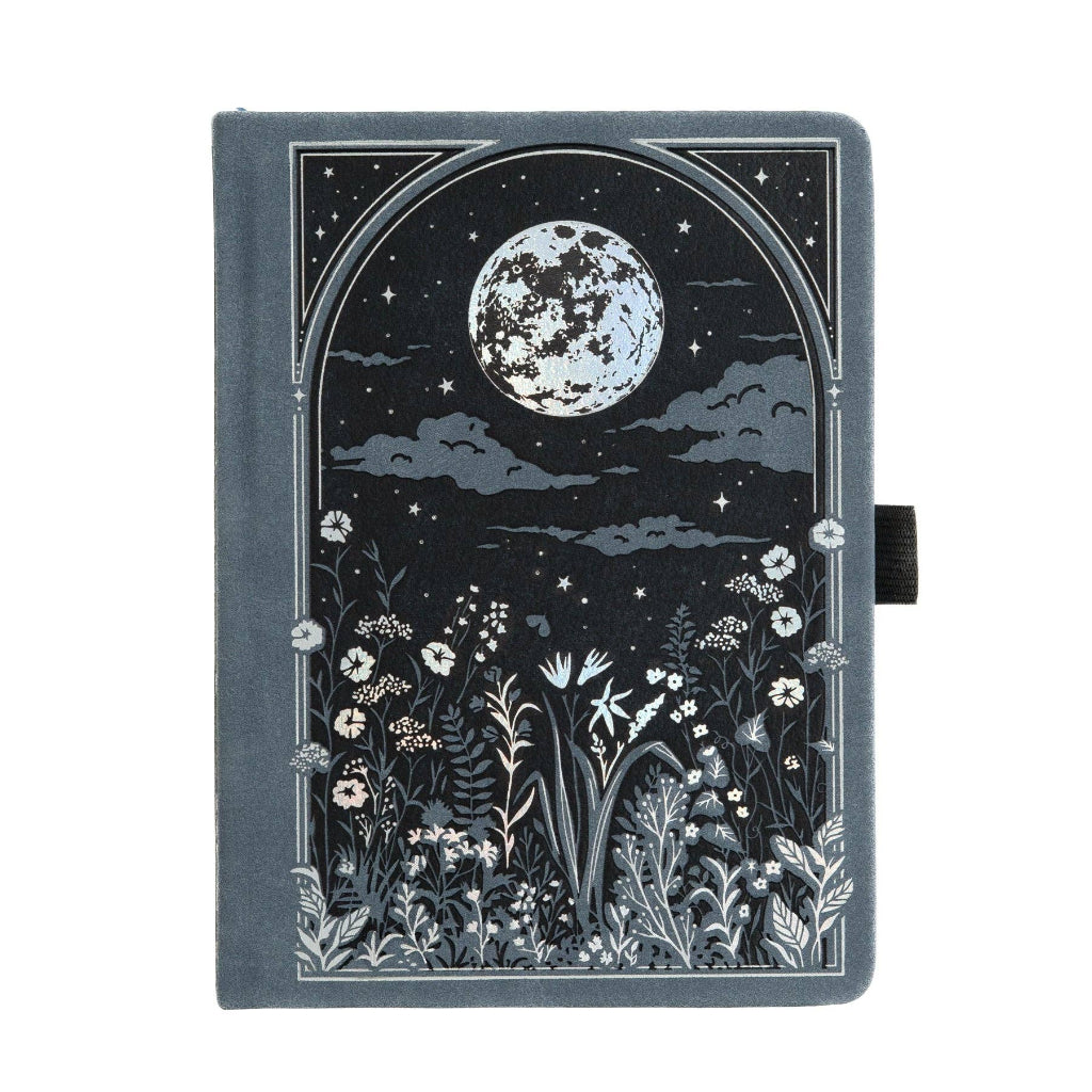 Archer Olive Moonlit Garden Notebook A5 Dot Grid at Lighthouse Paper Co. in Melbourne, FL, Image 1