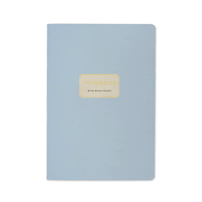 Cuaderno rayado de 80 páginas, tamaño A5, color azul pálido