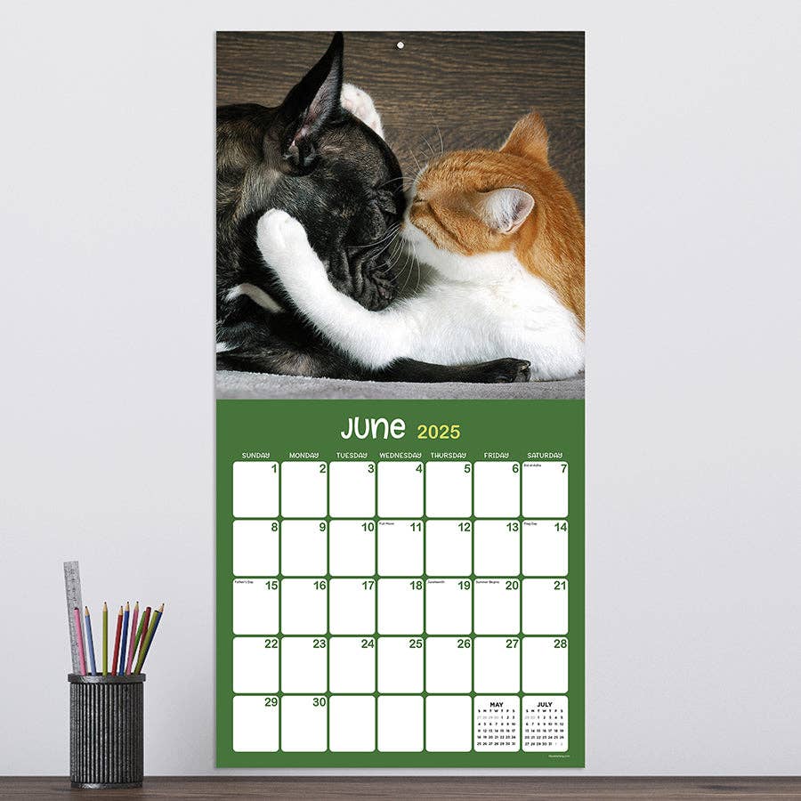 2025 Furry Friends Wall Calendar