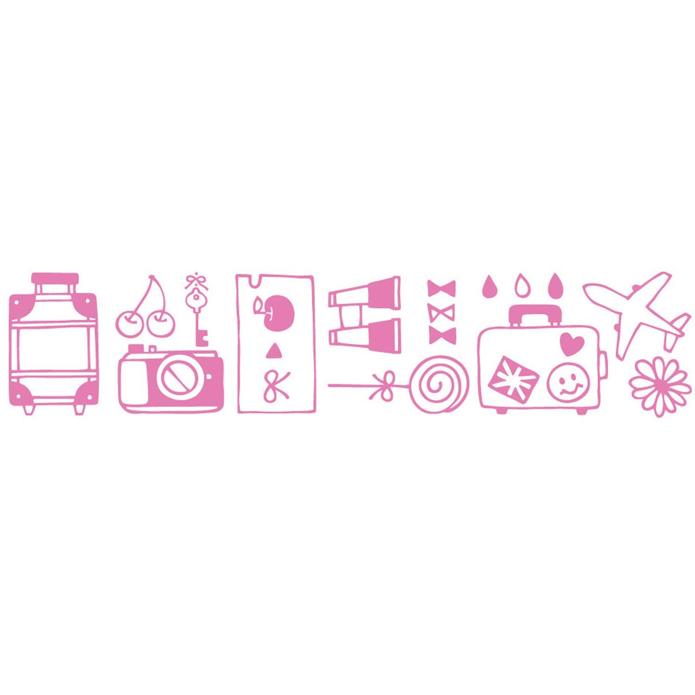 Plus Mini Deco Stamp Roller, Suitcases