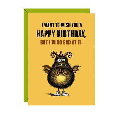 Bappy Hirthday Funny Birthday Card