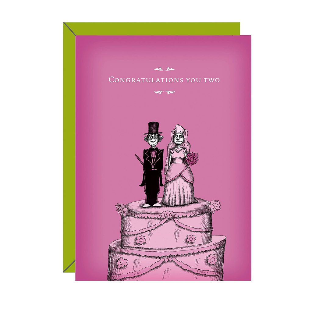 Carte de mariage drôle de félicitations