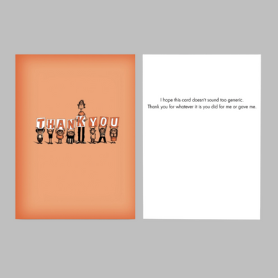 Funny Generic Thank You Card