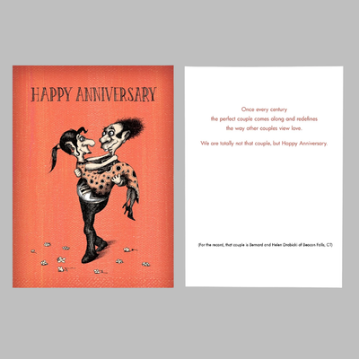 Happy Anniversary/Perfect Couple Card