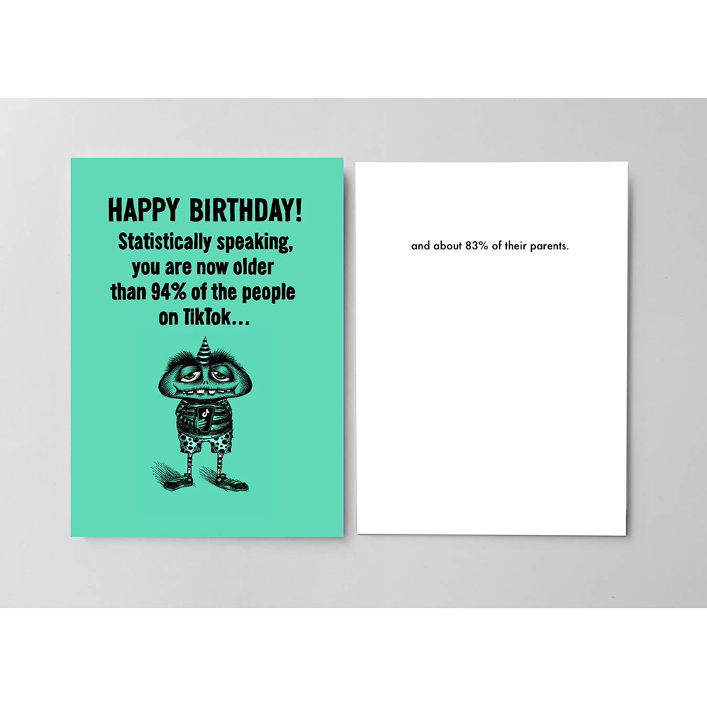 TikTok Funny Birthday Card