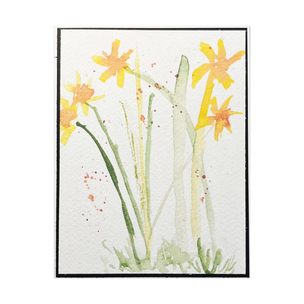 Lily Watercolor Greeting Card