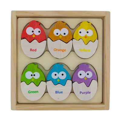 Puzzle assorti bilingue Color 'N Eggs