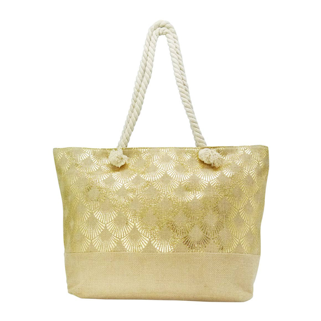 Beach Tote with Rope Handle