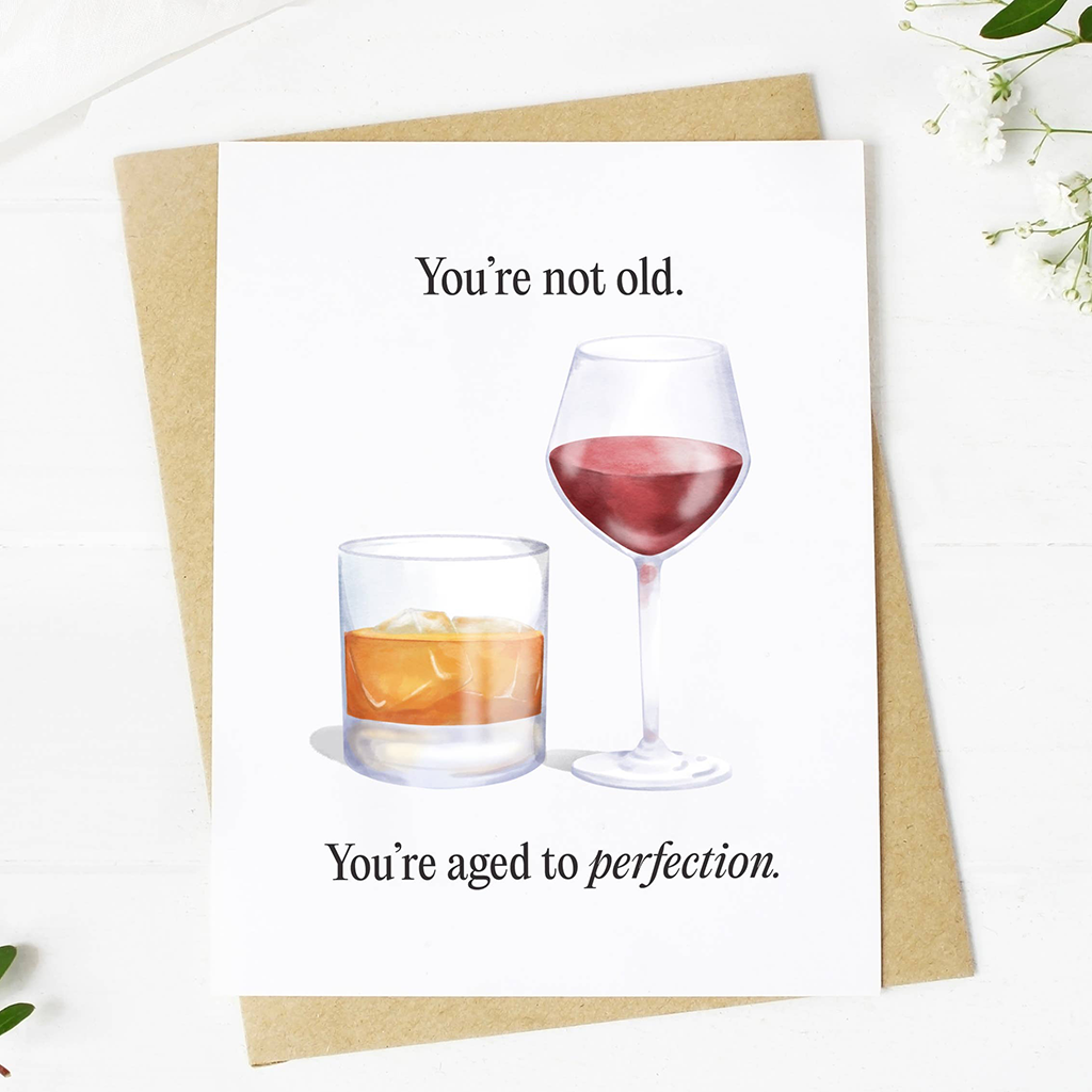 Big Moods Aged to Perfection Birthday Card, Image 1