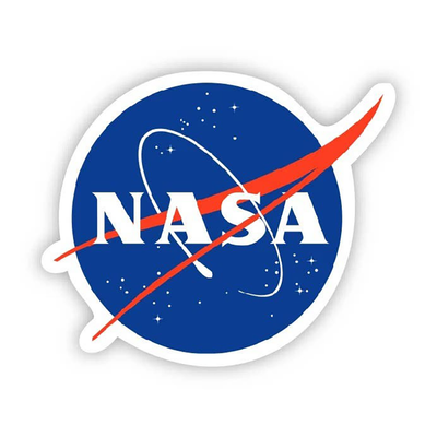 Big Moods Nasa Logo Sticker at Lighthouse Paper Co. in Melbourne, FL, Image 1