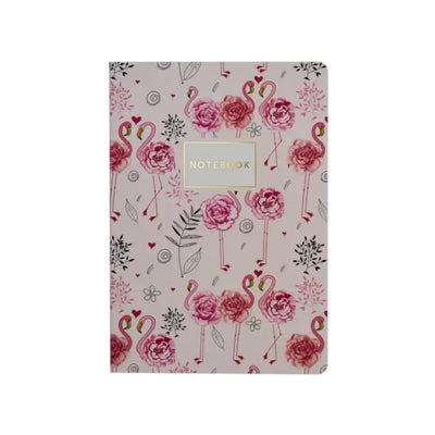 76 Page Softcover Ruled Notebook, A5 - Flora Series