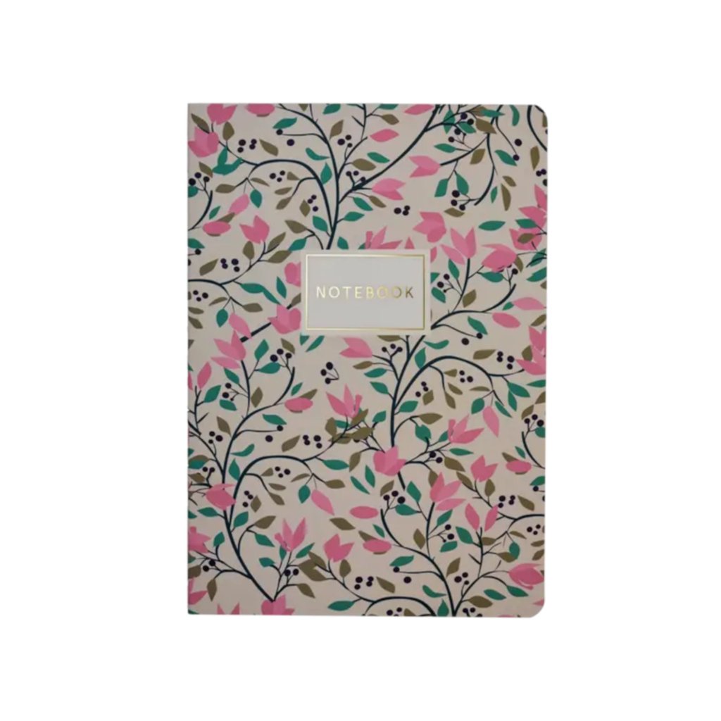 Cuaderno de rayas Flora, A5 - Serie 2