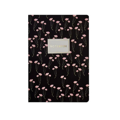 76 Page Softcover Ruled Notebook, A5 - Flora Series