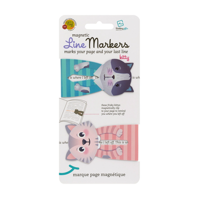 Cats Magnetic Page Markers, 2 Set
