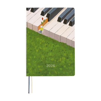 Hobonichi Techo 2026 HON, A5 - Hiroko Kubota: Waiting on the Chord (English)