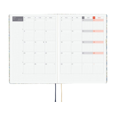 Hobonichi Techo 2026 HON, A5 - Liberty Fabrics: Sasha Kiora