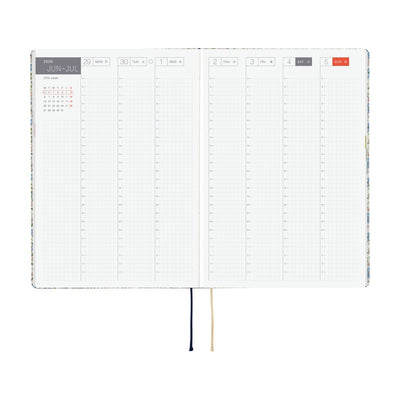Hobonichi Techo 2026 HON, A5 - Liberty Fabrics: Sasha Kiora