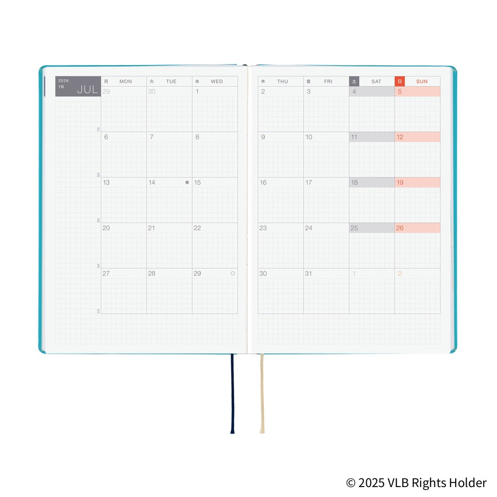 Hobonichi Techo 2026 HON, A5 - Virginia Lee Burton: The Little House (English)